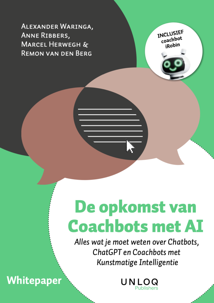 Afbeelding omslagpagina white paper Chatbots en Coachbots met AI